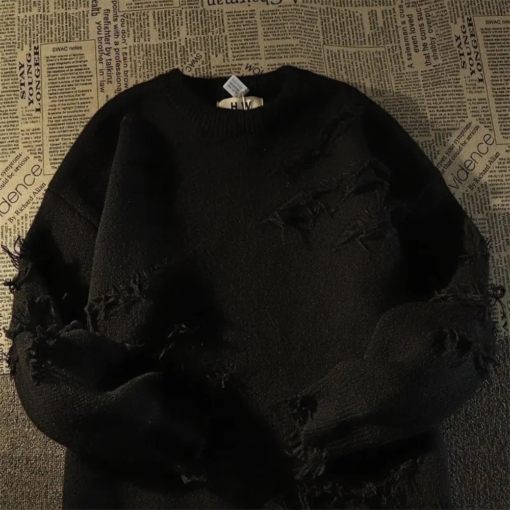 Black Fringe sweater